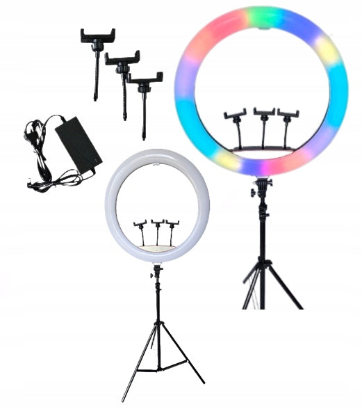 MEGA Ring Lamp RING LED 56cm Tripod 200W RGB