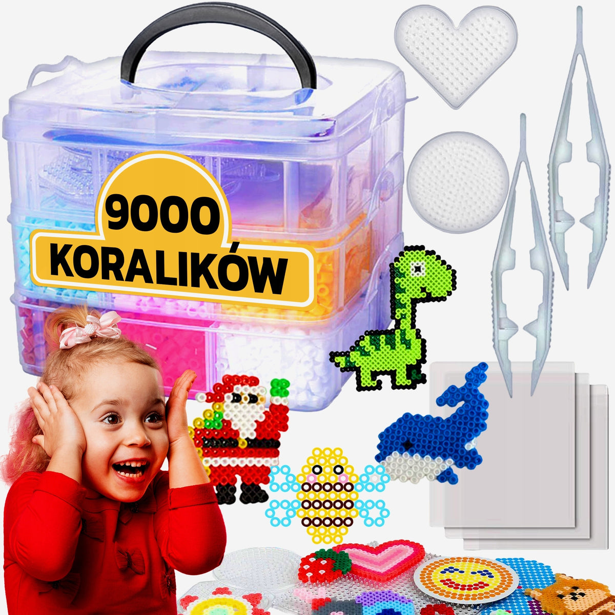MEGA SET 9000 IRONING BEADS IRONING XXL CREATIVE FOR GIFT