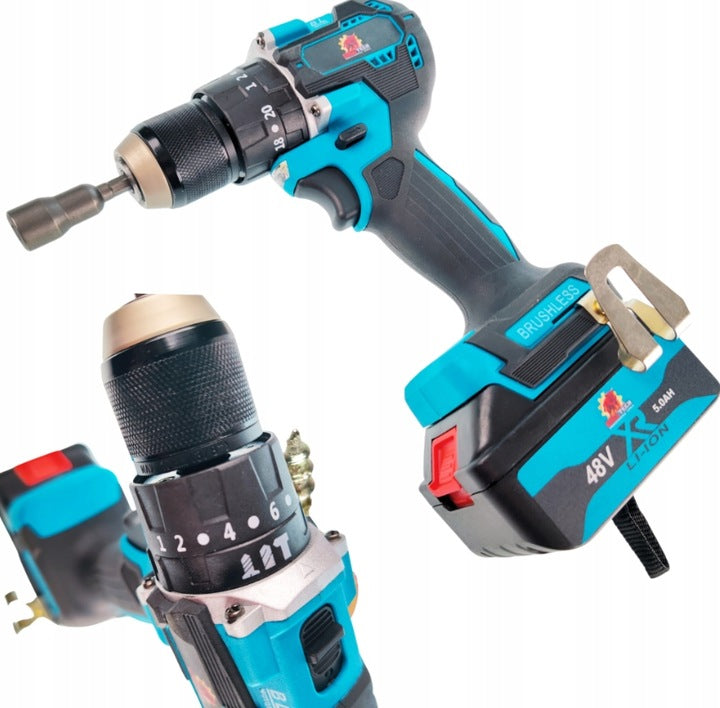 MEGA SET OF 4IN1 CORDLESS POWER TOOLS – POWER IN THE XXXXL CASE! Packaging status original