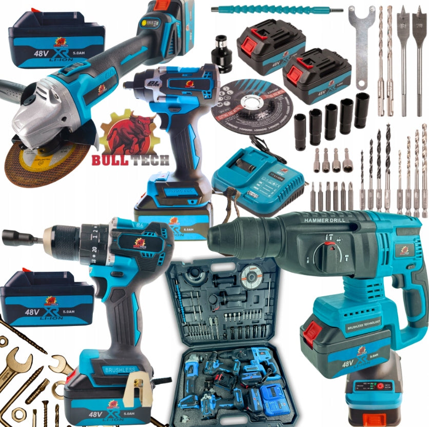 MEGA SET OF 4IN1 CORDLESS POWER TOOLS – POWER IN THE XXXXL CASE!