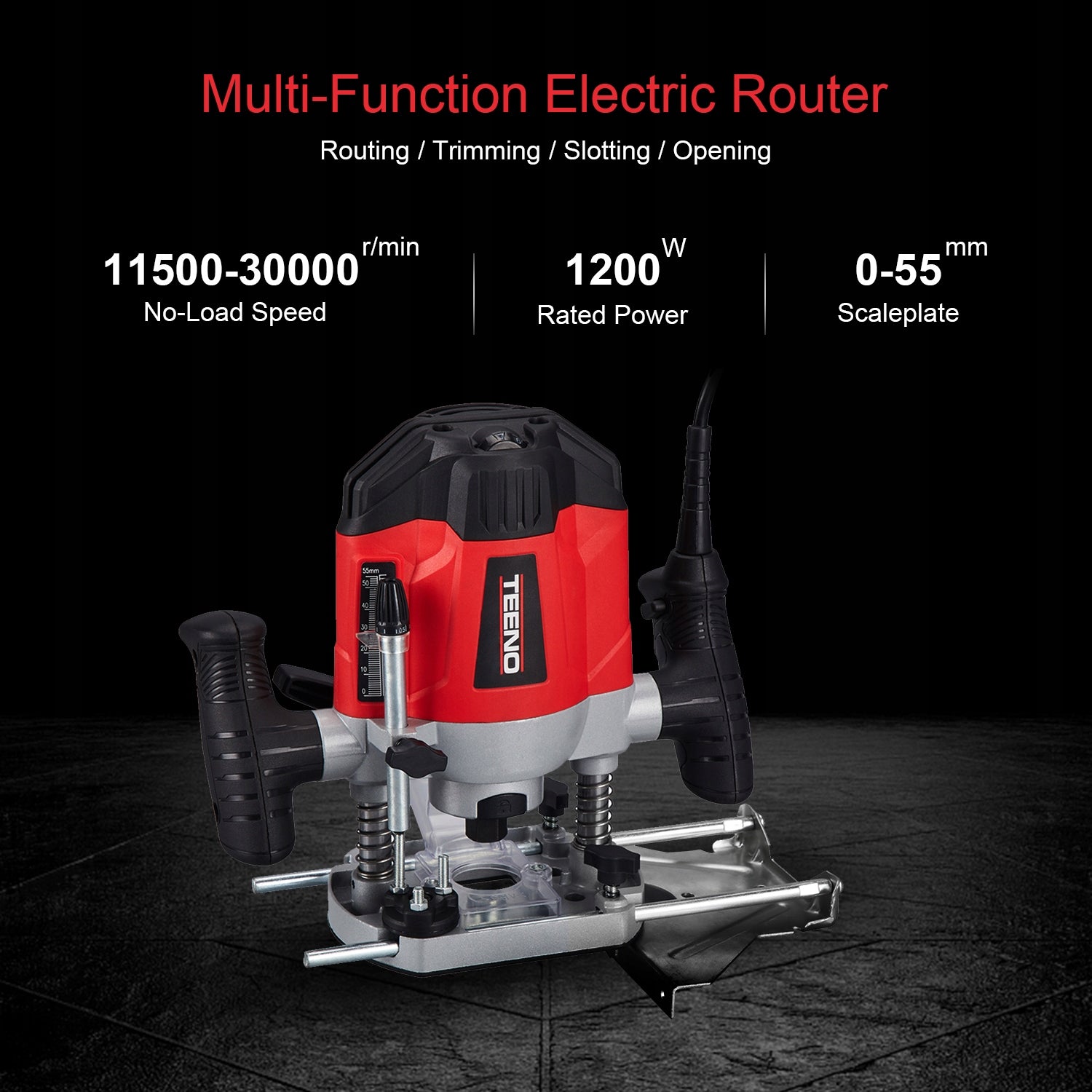 MEGA SPINDLE MILLING MACHINE FOR WOOD + CUTTERS Maximum power 1200 W