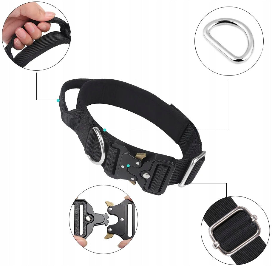 MEGA STRONG SOLID TACTICAL COLLAR FOR BIG DOG METAL BUCKLE 45-65 XL Manufacturer code OBR.ZP.DP.QR.XL