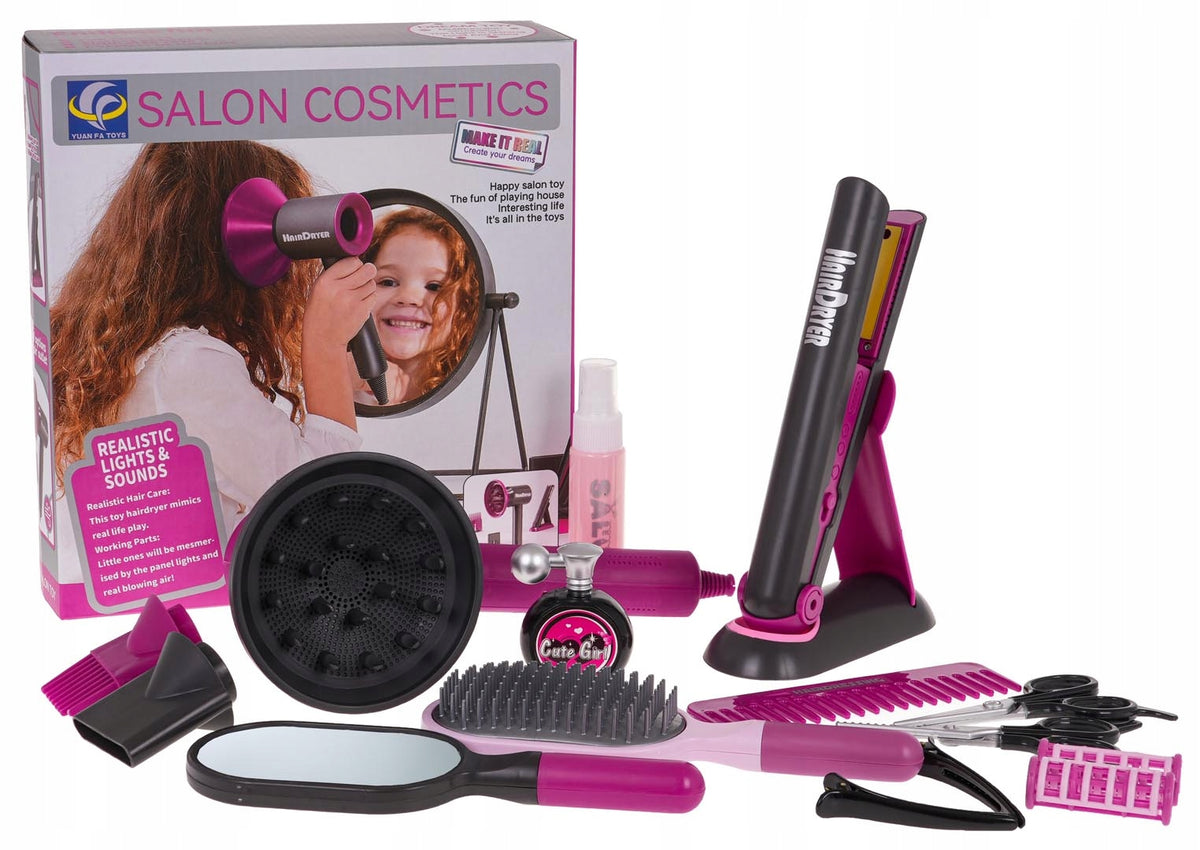 MEGA Set of Small Hairdresser Dryer Straightener