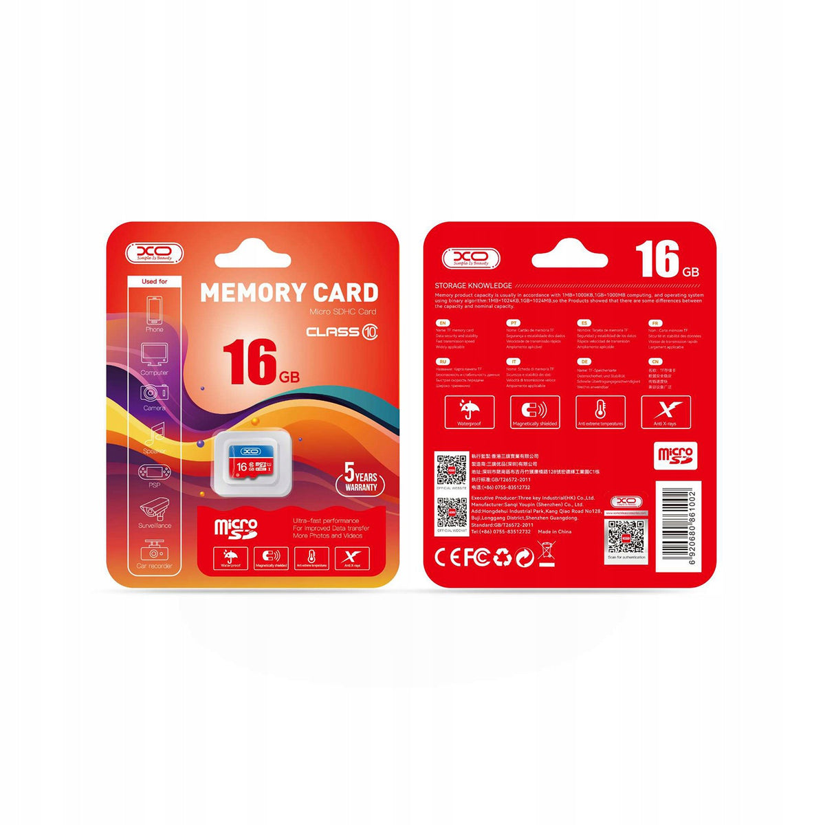 MEMORY CARD 16GB MICRO SDHC CLASS 10 microSDHC class UHS-I 16gb Packaging status original