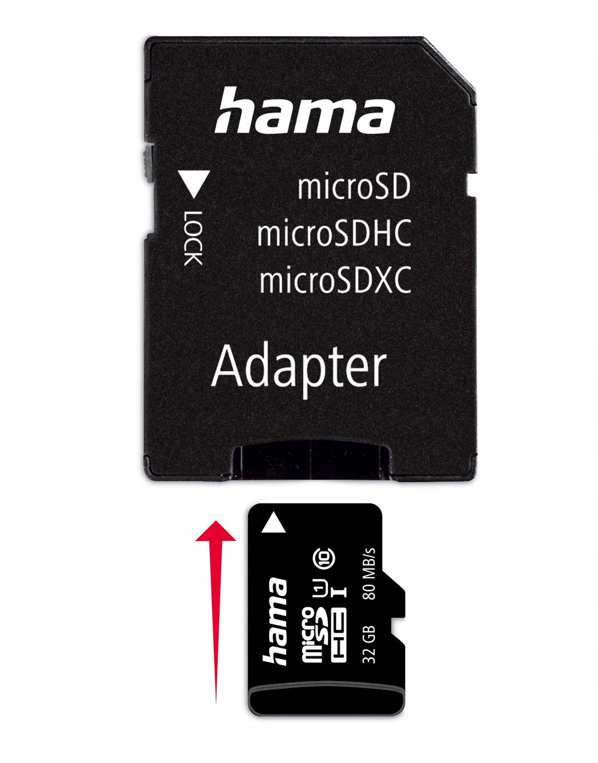 MEMORY CARD HAMA MICRO SDHC 32GB C10, 80MB/s + SD ADAPTER Manufacturer Hama