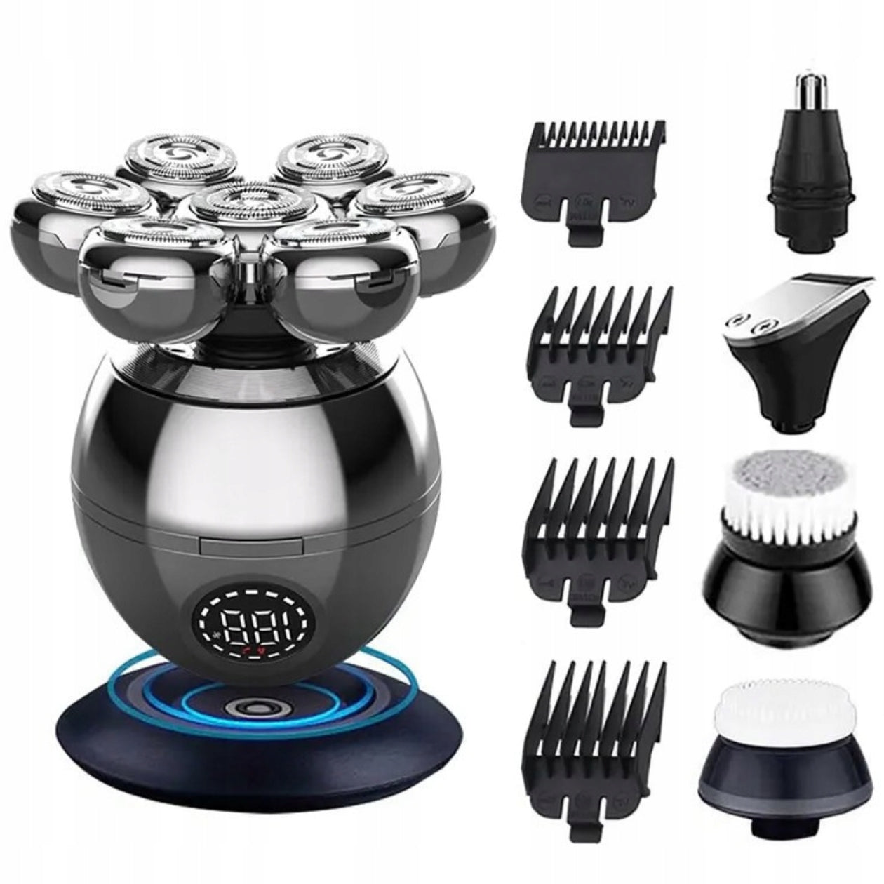 MEN'S BEARD HEAD SHAVER BEARD TRIMMER CLIPPER OVERLAY Packaging status original