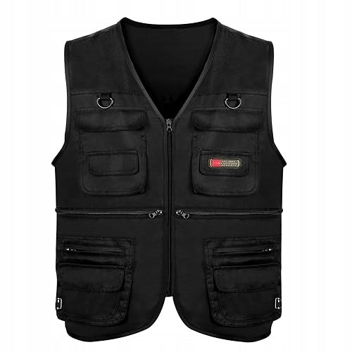 MEN'S LIGHTWEIGHT MULTI-POCKET FISHING VEST FOR SAFARI FISHING