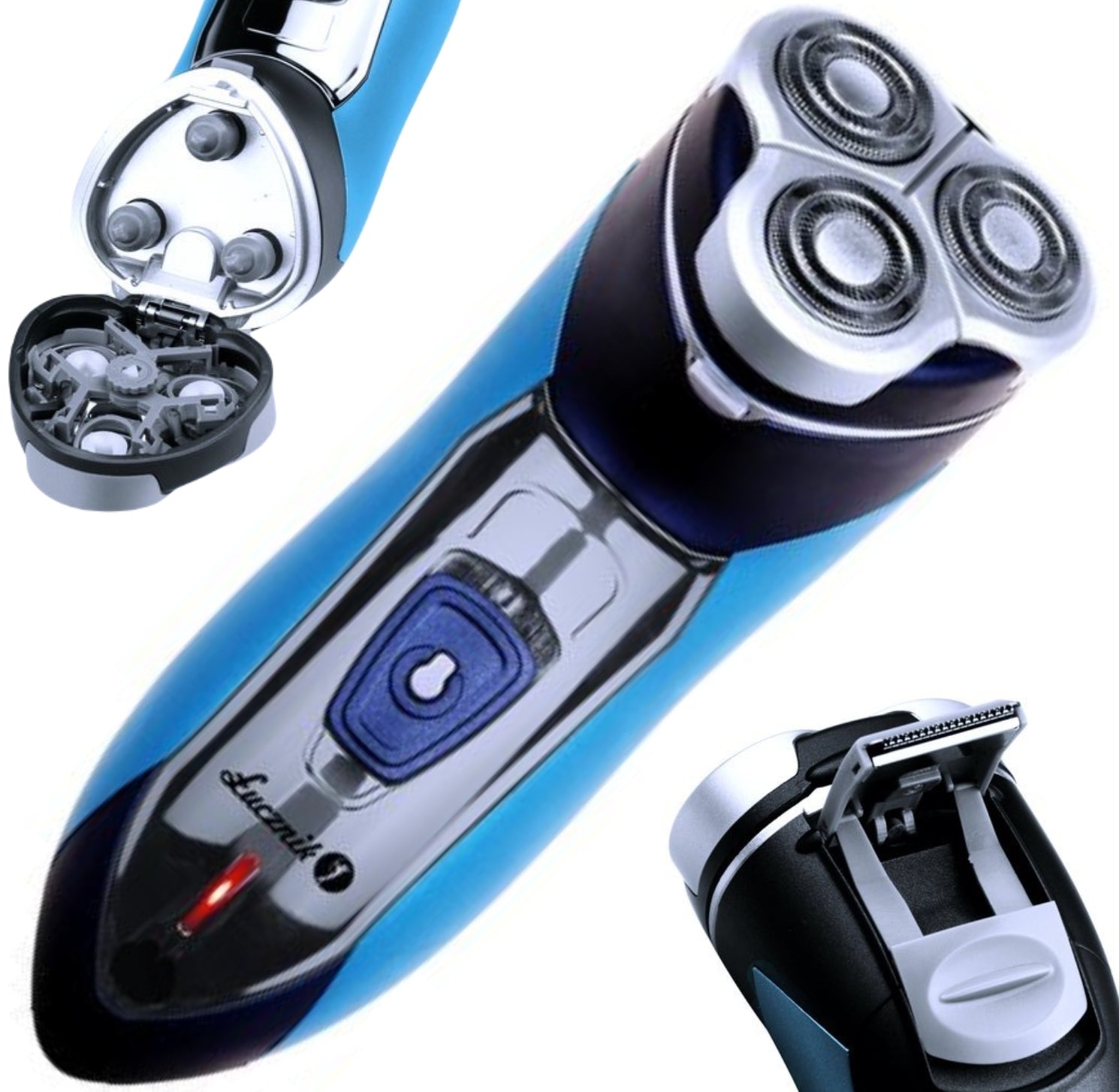 MEN'S SHAVER ELECTRIC BEARD RAZOR REPLACEABLE BLADES ŁUCZNIK