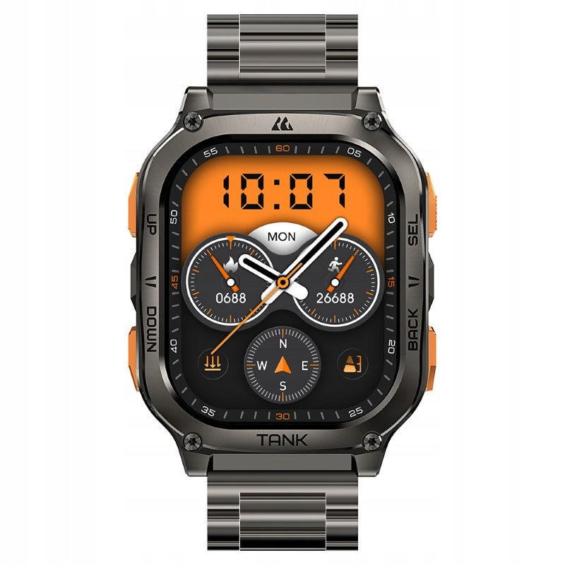 MEN'S SMARTWATCH KOSPET WATERPROOF AMOLED BLACK TANK M3 ULTRA SPECIAL Packaging status original