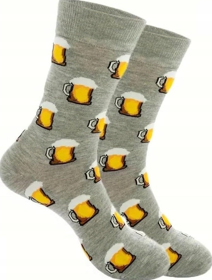 MEN'S SOCKS 37-45 COTTON CHEERFUL HIGH COLORFUL FUNNY PATTERNS