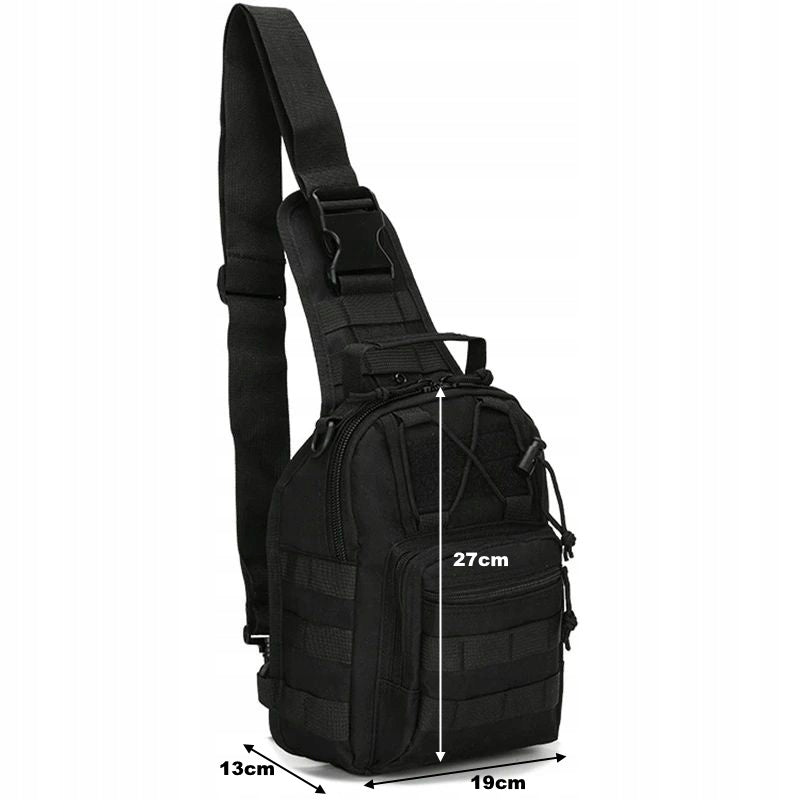 MEN'S URBAN BACKPACK FOR 1 TACTICAL ARM EDC MOLLE Color black