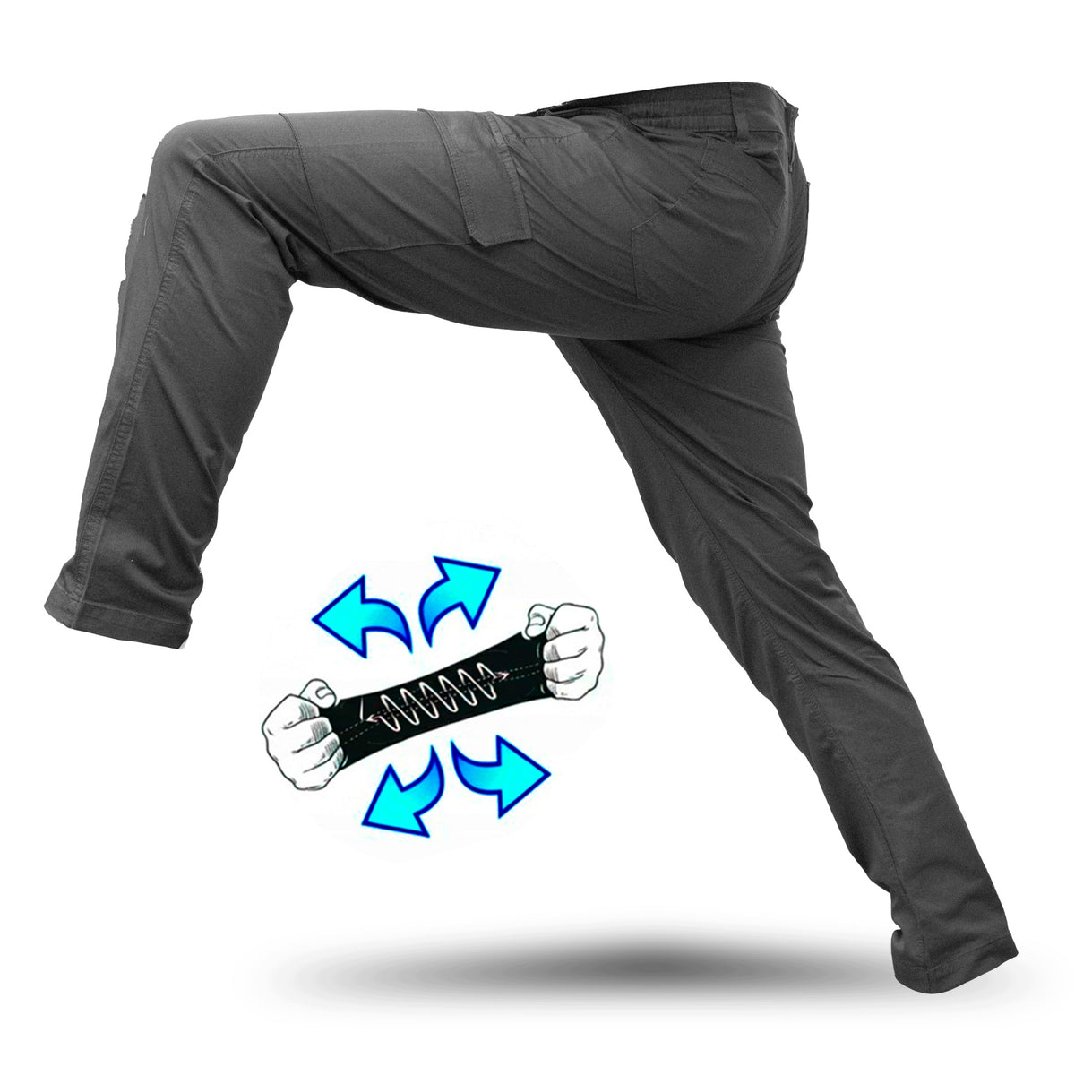 MEN'S WORK PANTS WAIST STRETCH BUSINESS DURABLE COTTON TWILL Manufacturer code SPODNIE ROBOCZE MĘSKIE DO PASA ELASTYCZNE BHP