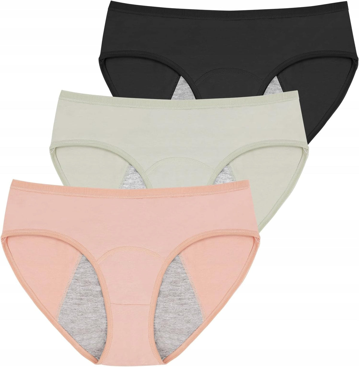 MENSTRUAL PANTIES SET OF 3 FOR TEENAGERS SEAMLESS WATERPROOF Brand no brand