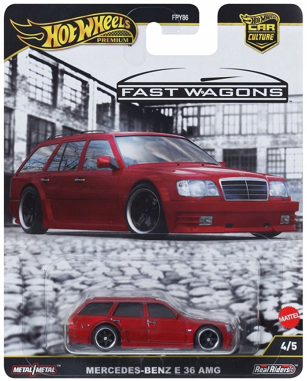 MERCEDES-BENZ E 36 AMG car FAST WAGONS Car Culture HOT WHEELS PREMIUM