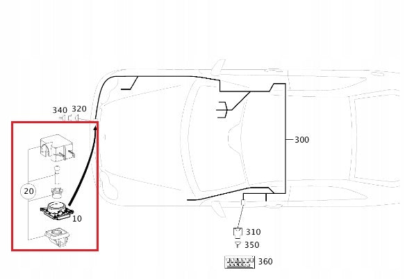 MERCEDES W203 W221 CLK DISTRONIC OE Radar Mounting Kit Brand no brand