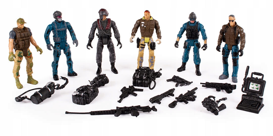 MERCENARY SOLDIERS WITH ACCESSORIES (FIGURE) Brand no brand