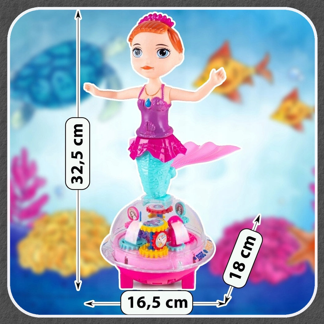 MERMAID Doll Dancing Singing Glowing Led Rides Bypass Mermaid Brand Stator