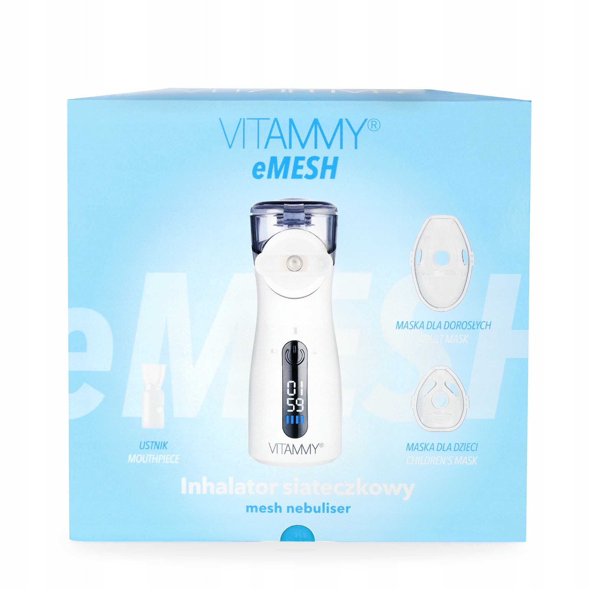 MESH INHALER WITH LCD DISPLAY BATTERY VITAMMY EMESH Medical device yes