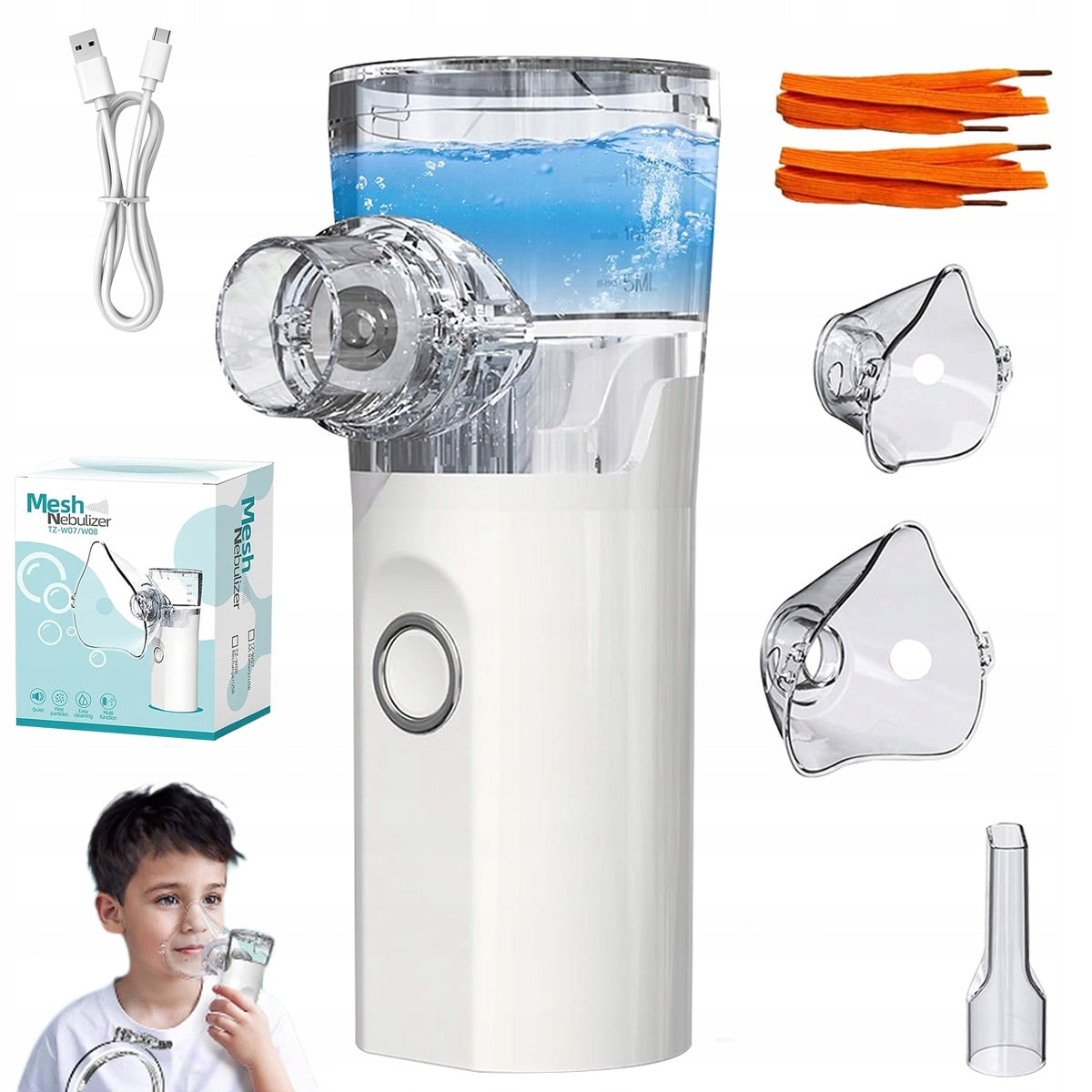 MESH NEBULIZER INHALER PORTABLE SILENT FOR CHILDREN AND ADULTS