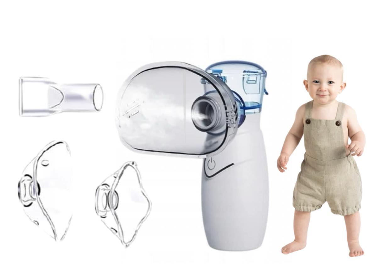 MESH NEBULIZER INHALER WIRELESS SILENT PORTABLE + MASKS