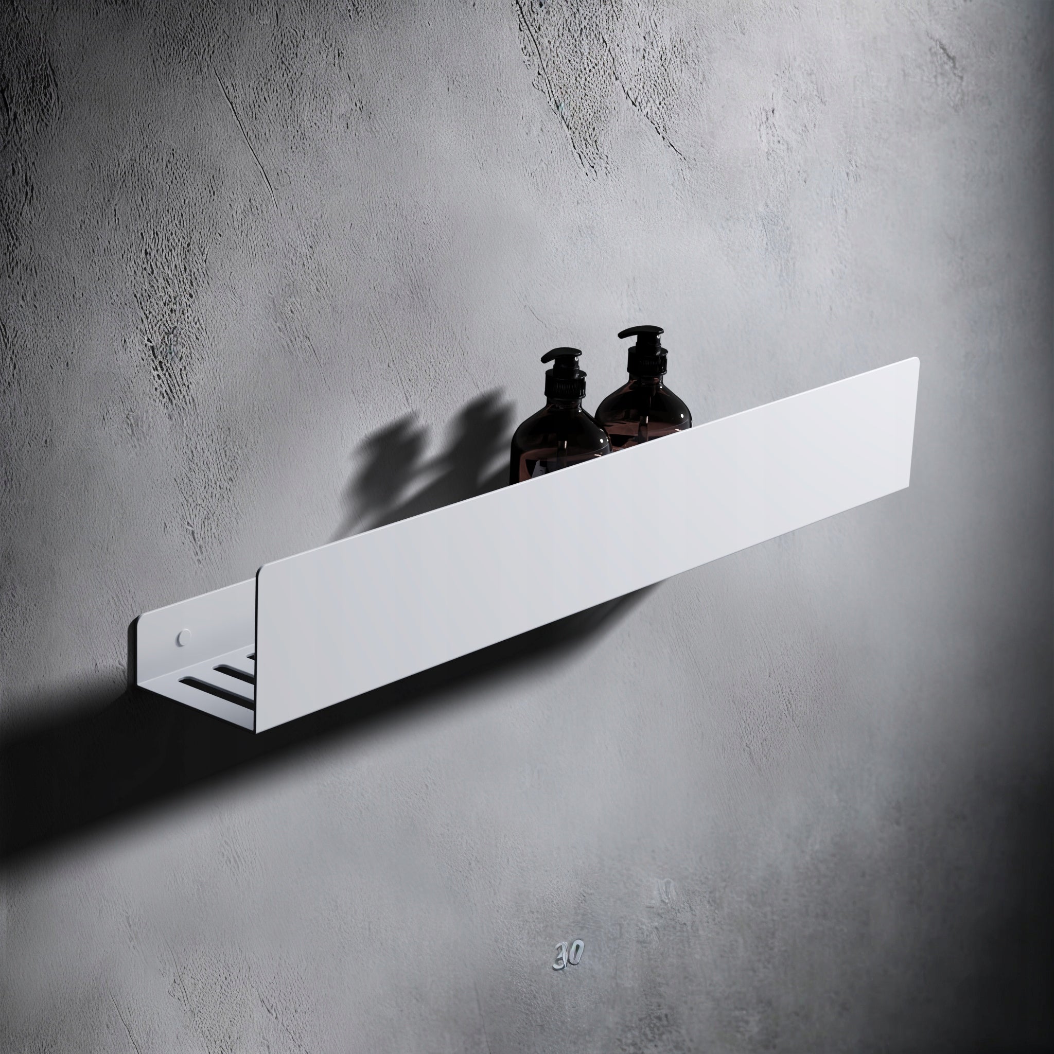 METAL BATHROOM WALL SHELF WHITE HANGING STAINLESS STEEL 60 cm + FREEBIE Packaging status original