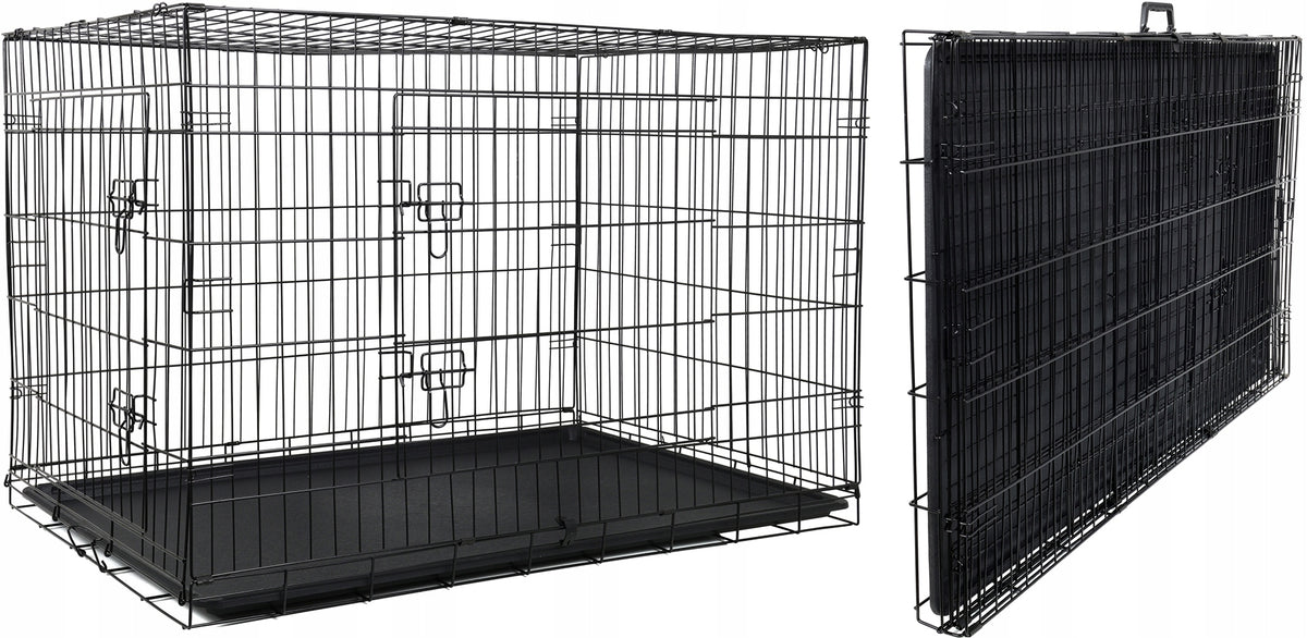 METAL CAGE FOR DOG ANIMALS KENNEL TRANSPORTER PLAYPEN 3XL 74x122x80 Manufacturer code ESKZ491123