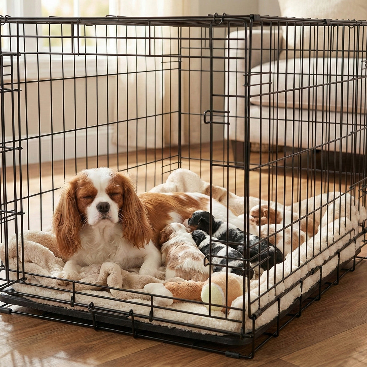 METAL CAGE PLAYPEN TRANSPORTER FOR DOG CAT ANIMALS 107x70x77CM XXL Manufacturer code 3899