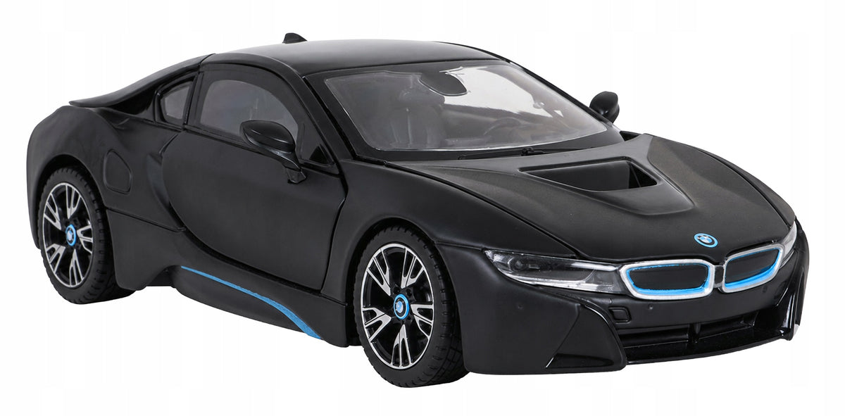 METAL CAR BMW I8 1:24 RASTAR OPENING DOORS AND FLAP Packaging status original