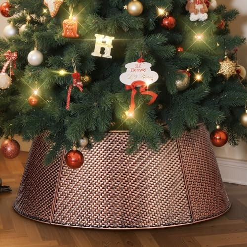 METAL CHRISTMAS TREE COLLAR 50CM metal gift decoration for home Brand no brand