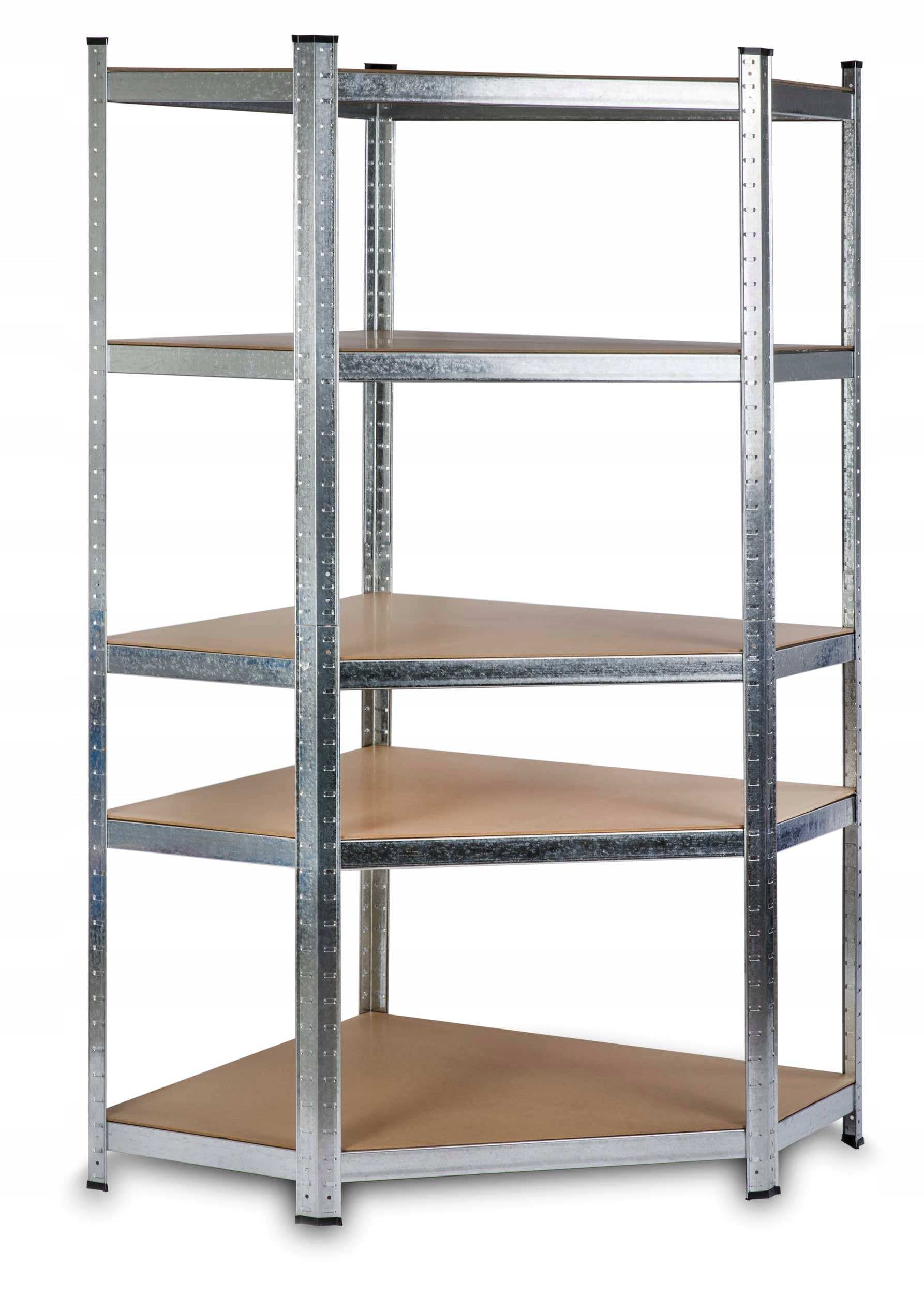 METAL CORNER SHELVING UNIT FOR GARAGE BASEMENT 180x90x40 875kg HUMBERG
