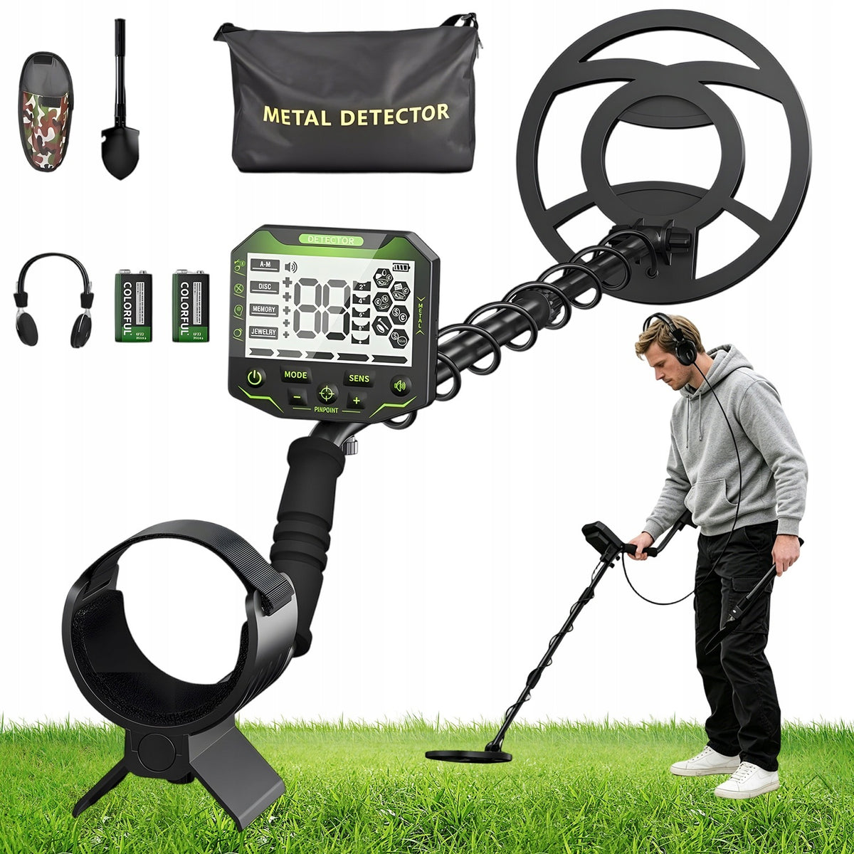 METAL DETECTOR ADJUSTABLE FAMILY INTERACTIONS WATERPROOF