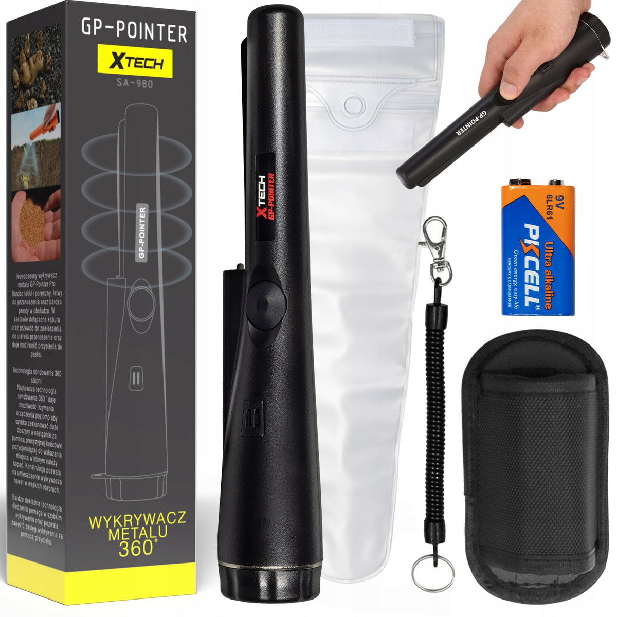 METAL DETECTOR GP-POINTER PRO-POINTER BLACK