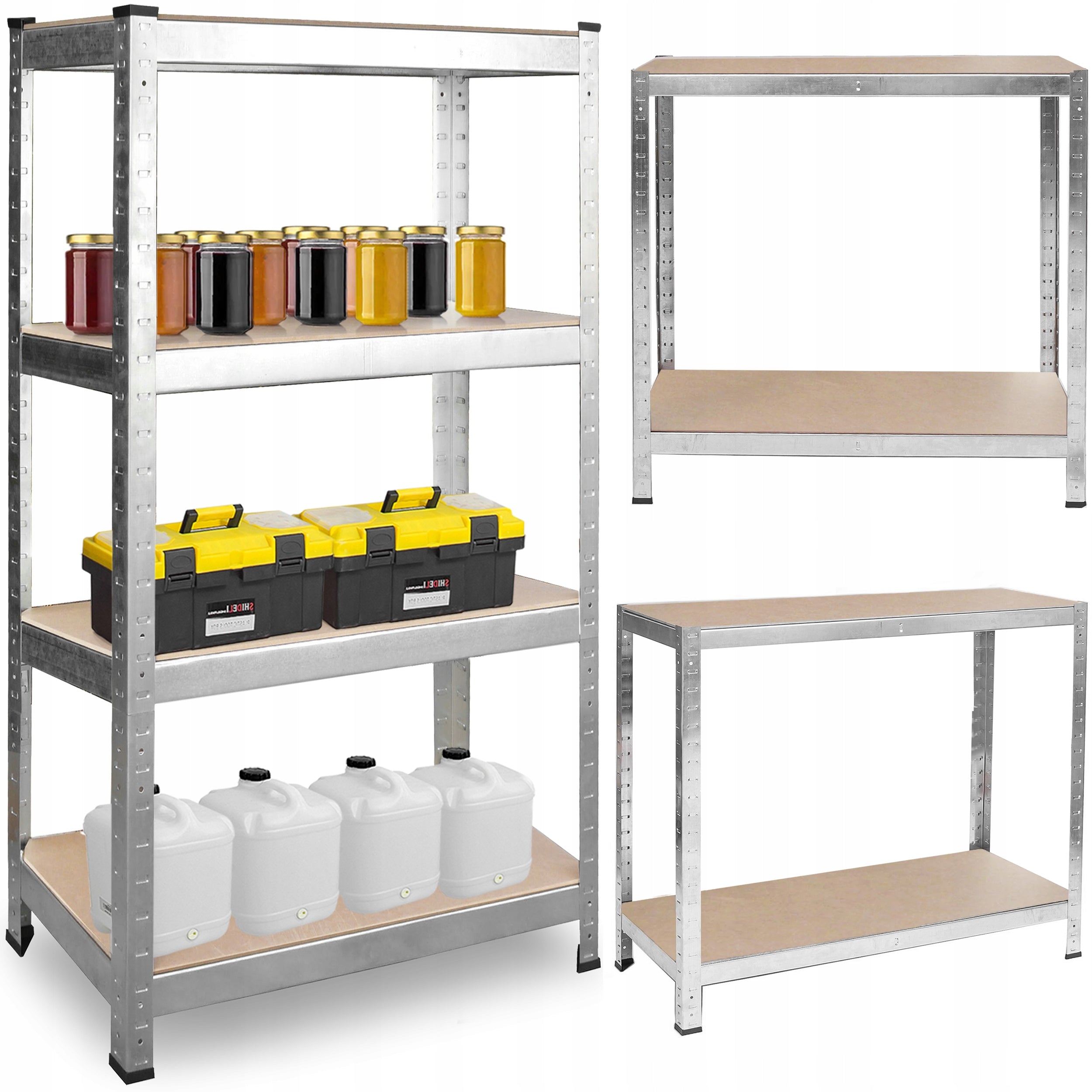 METAL GARAGE STORAGE RACK 180x90x40cm