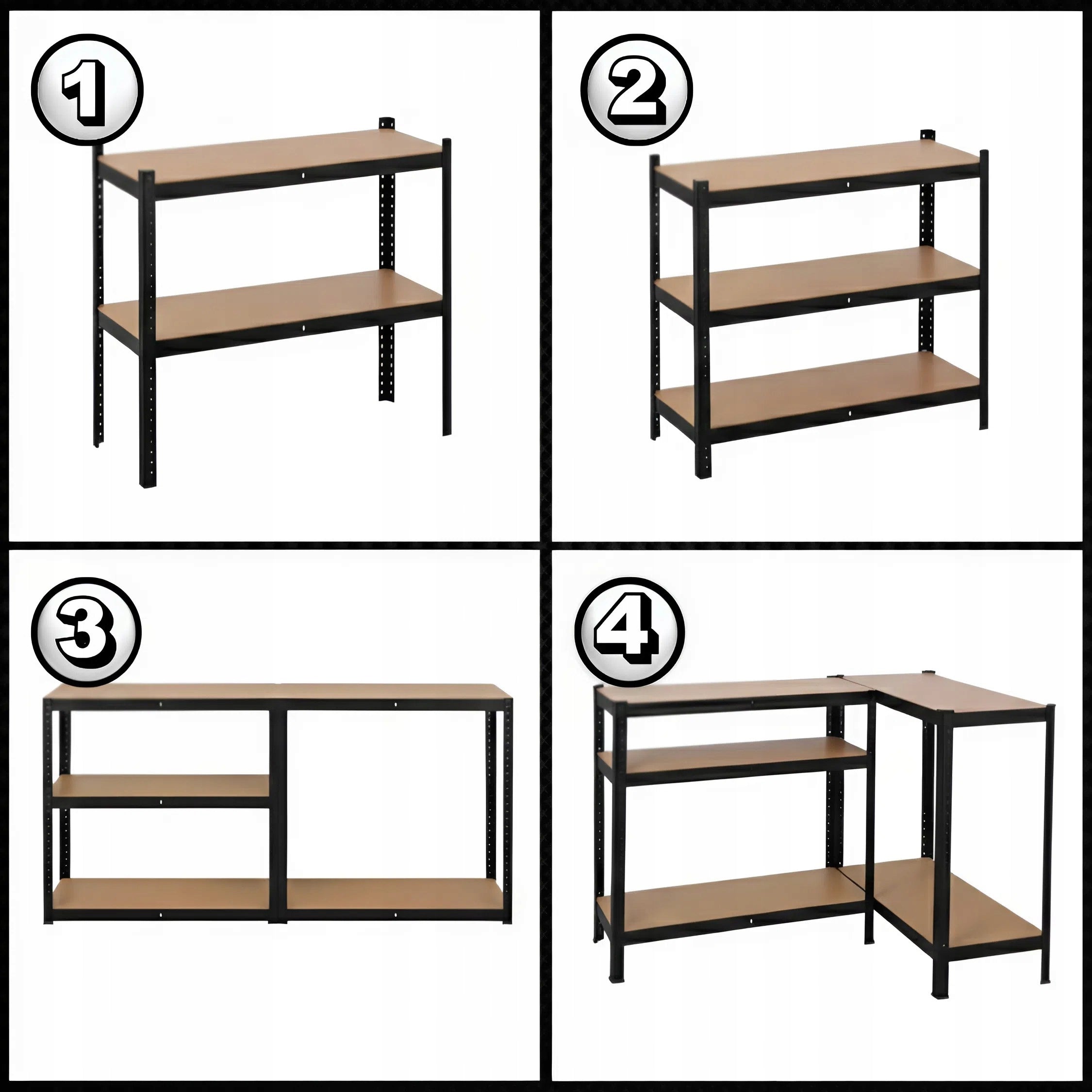 METAL GARAGE STORAGE RACK 205x120x45cm 5 SHELVES STRONG 1000KG LIFTING CAPACITY Manufacturer Legger