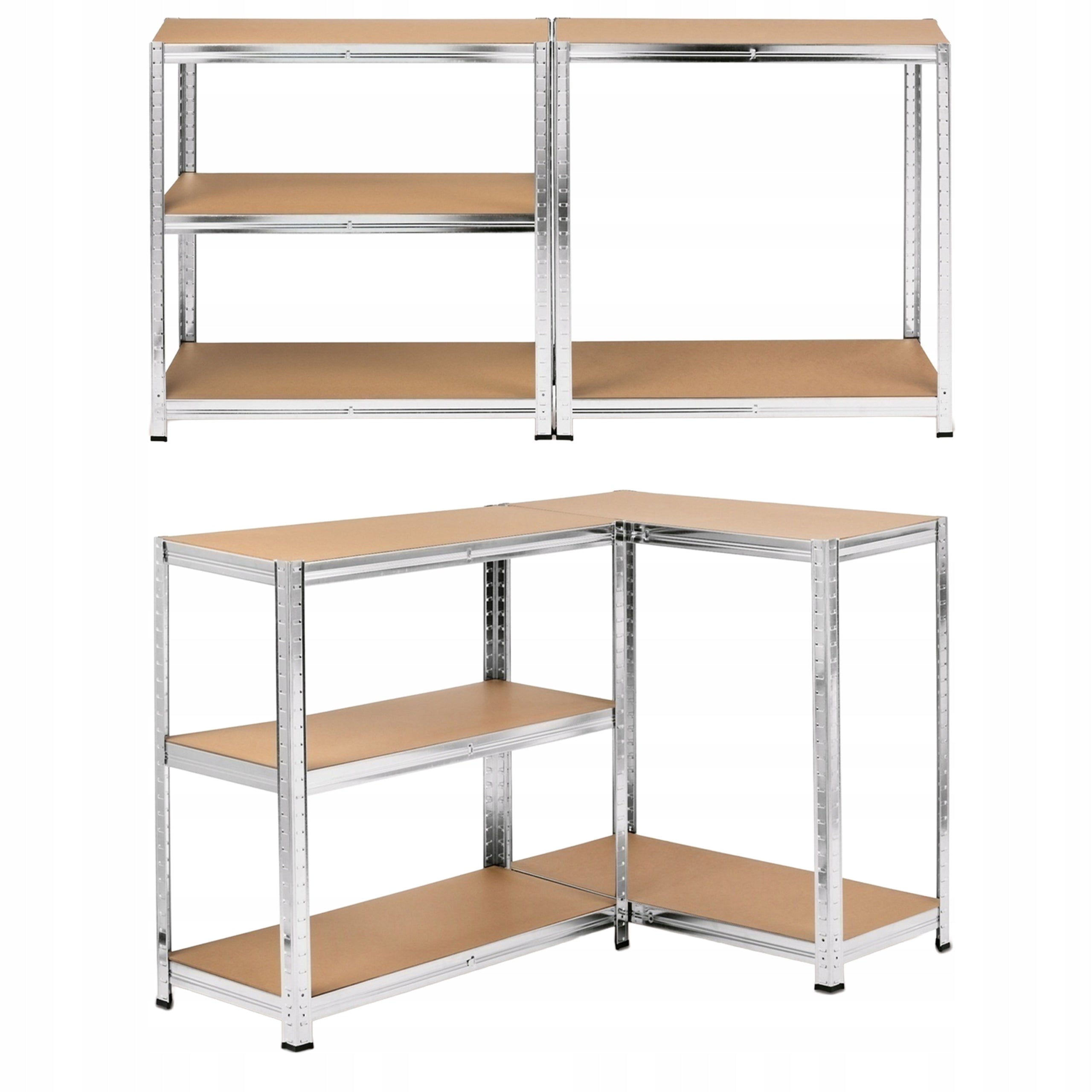 METAL GARAGE STORAGE RACK 5-LEVELS 180x40x40CM 875KG 4MM SILVER Manufacturer code RN-29342