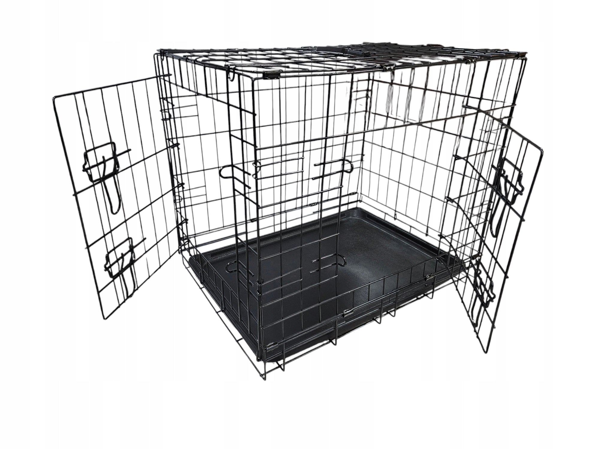 METAL KENNEL CAGE FOR DOG CAT PLAYPEN 89x59x66 wire 4.5mm Manufacturer code 5907009196343