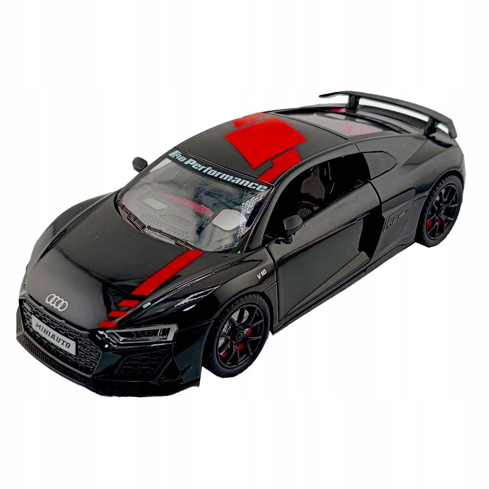 METAL MODEL AUDI R8 V10 DRIVE LED SOUND OPENING DOOR MASK AUTO 1:24 Manufacturer code SPORTOWE AUTO