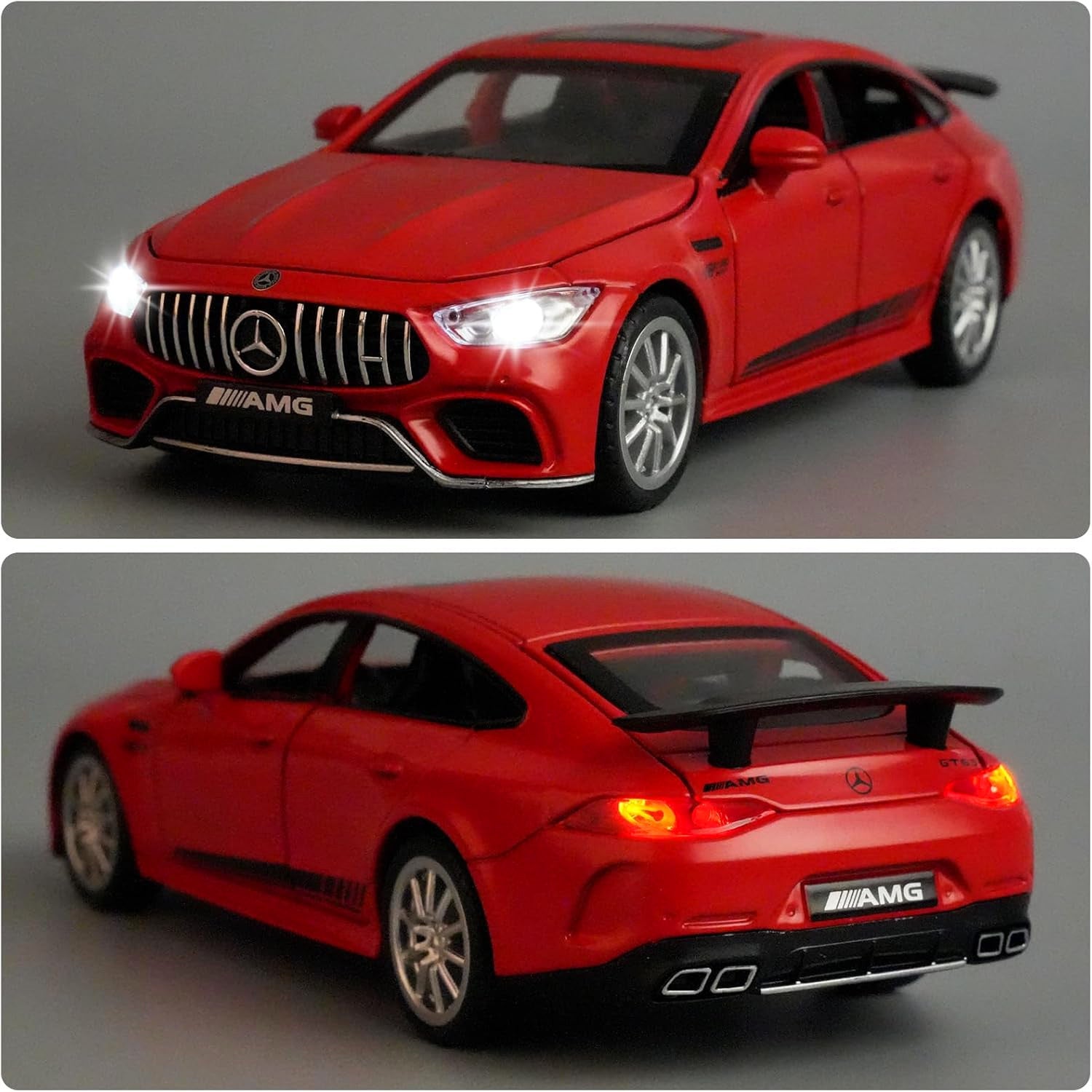 METAL MODEL MERCEDES AMG GT63 DRIVE SOUND LED OPENING DOOR AUTO 1:32 Manufacturer code Model samochodu Podstawka