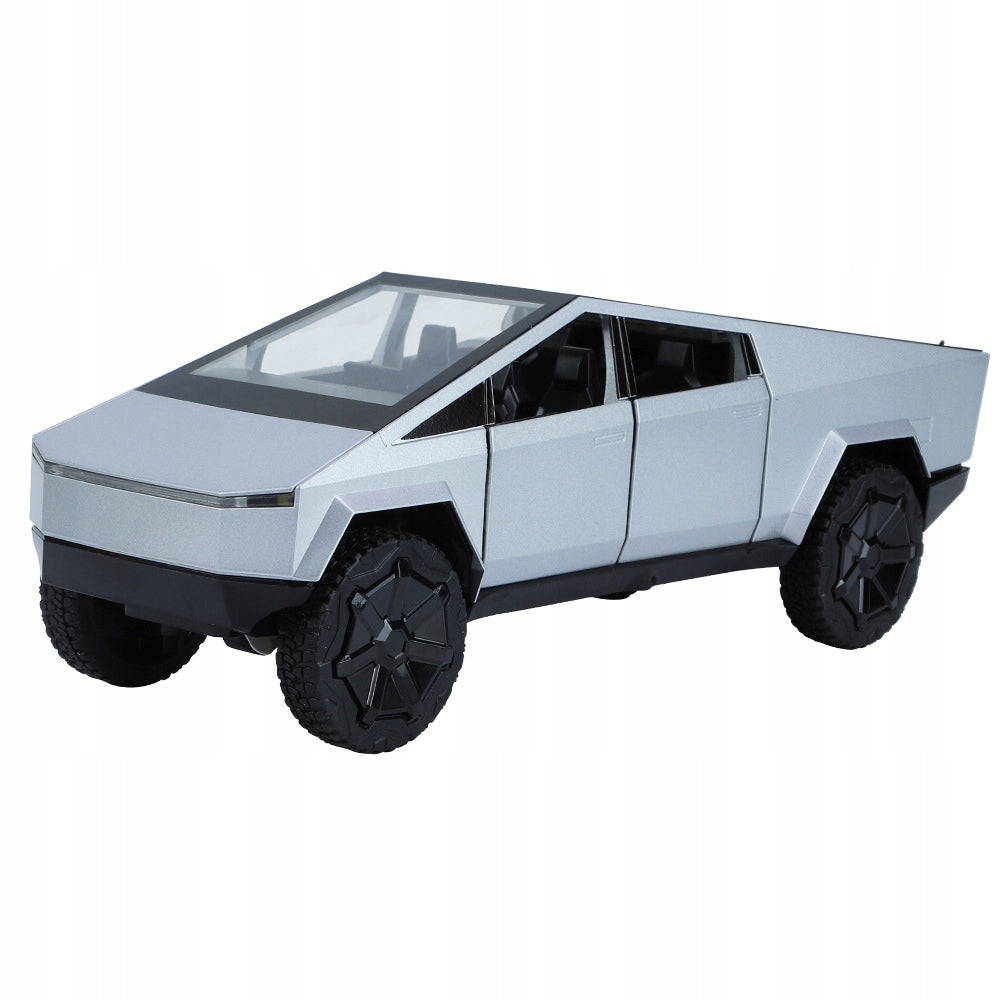 METAL MODEL TESLA CYBERTRUCK WITH QUAD 1:24 SOUND LED OPENING DOOR Manufacturer code CA-073 / C2424/ RE-934