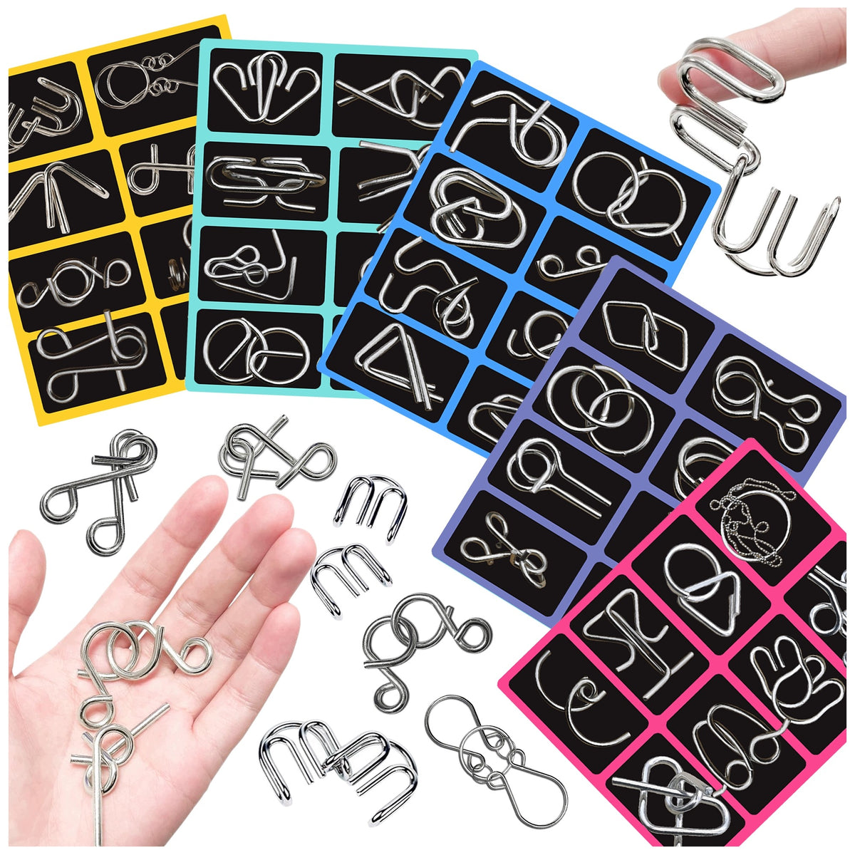 METAL PUZZLE 41PCS PUZZLE SET LOGIC PUZZLE BOY'S DAY Packaging status original