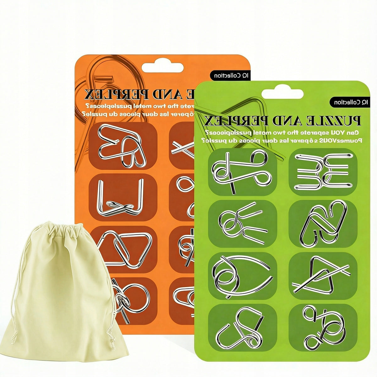 METAL PUZZLE PUZZLES SET PUZZLE WIRE PUZZLE 16 PIECES