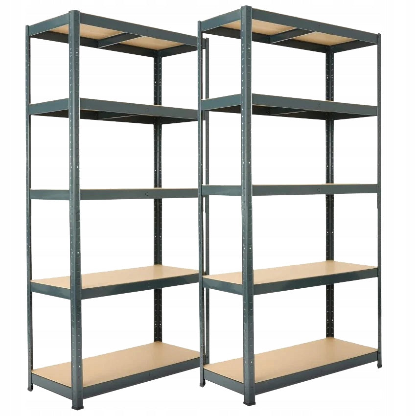 METAL RACK 180x90x30 FOR GARAGE PANTRY BASEMENT ANTHRACITE 875kg 5 SHELVES Packaging status original