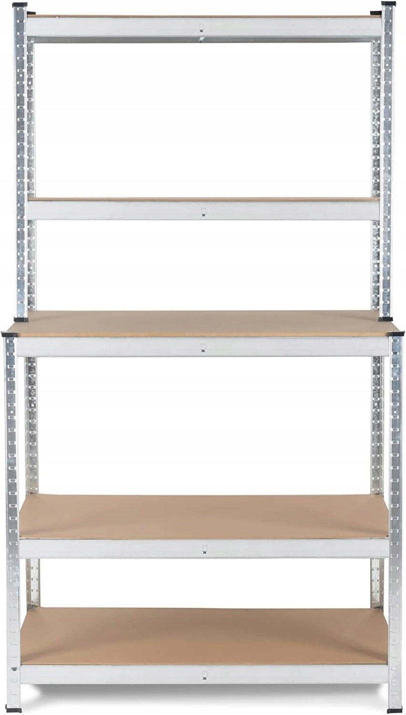 METAL RACK with Extension 5 Garage WORKSHOP Shelves 180x100x60 Manufacturer code REGAŁ METALOWY z nadstawką 180x100x60 750kg