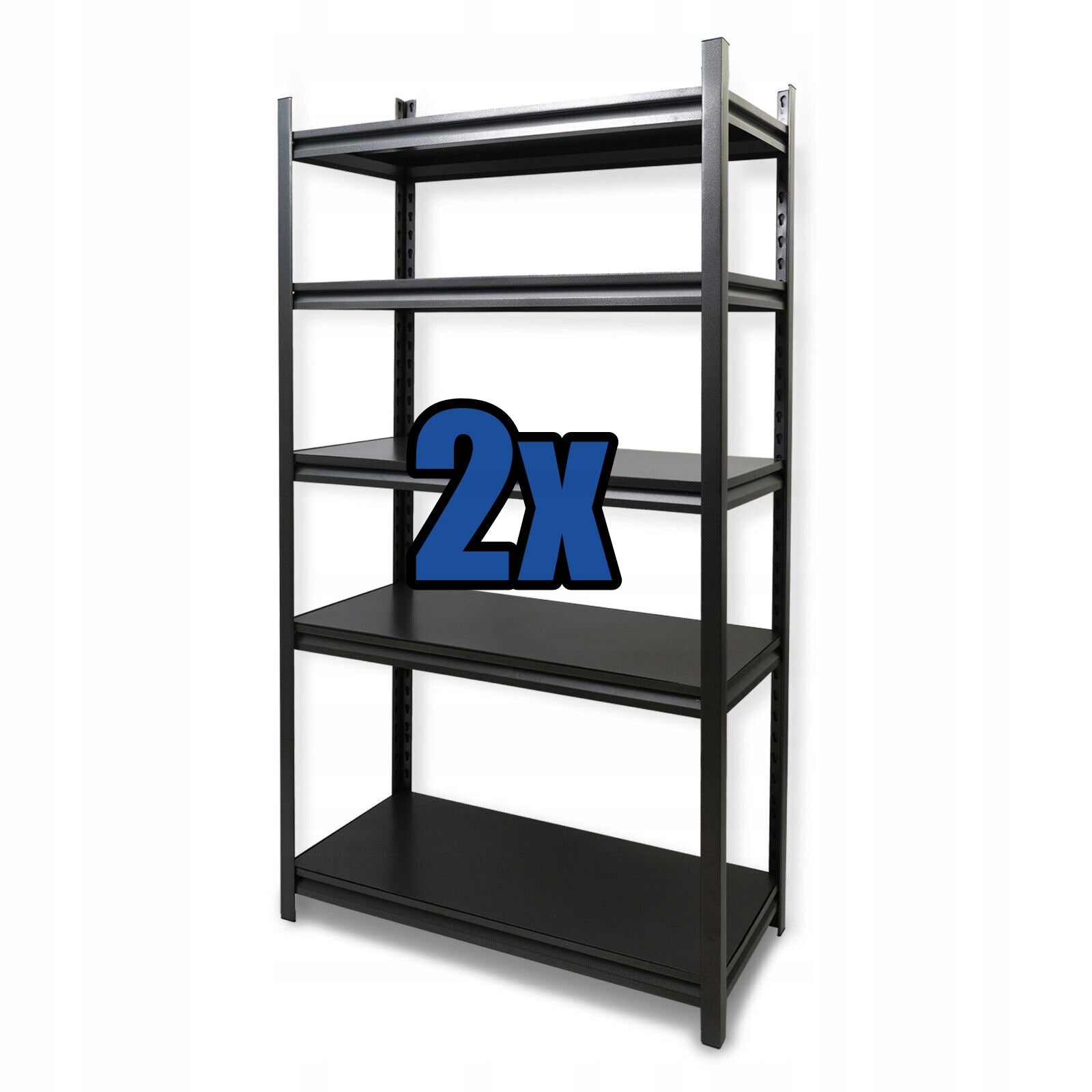 METAL SHELVING UNIT black storage 200x200x40 for garage basement office DODAS Manufacturer code RIBLDODAS20020040