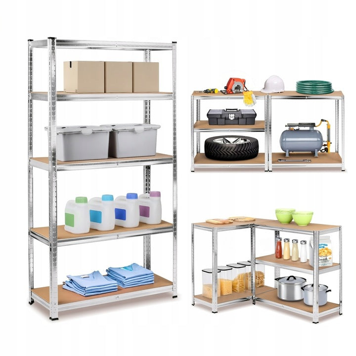 METAL SHELVING WORKSHOP PANTRY 5 shelves Tadar 90x40x180cm