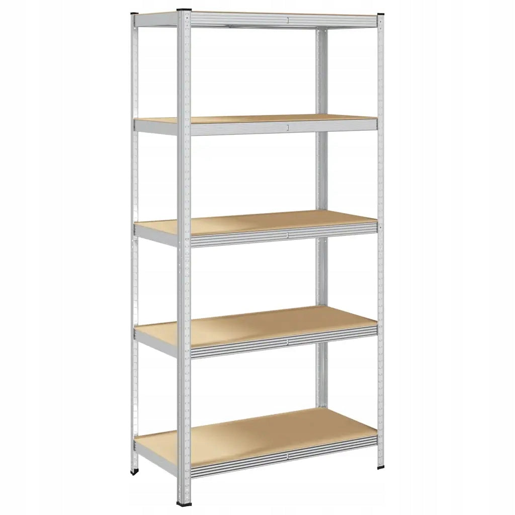 METAL STORAGE RACK 180x90x40cm 5 SHELVES MDF 180kg 900kg FOR GARAGE Packaging status original