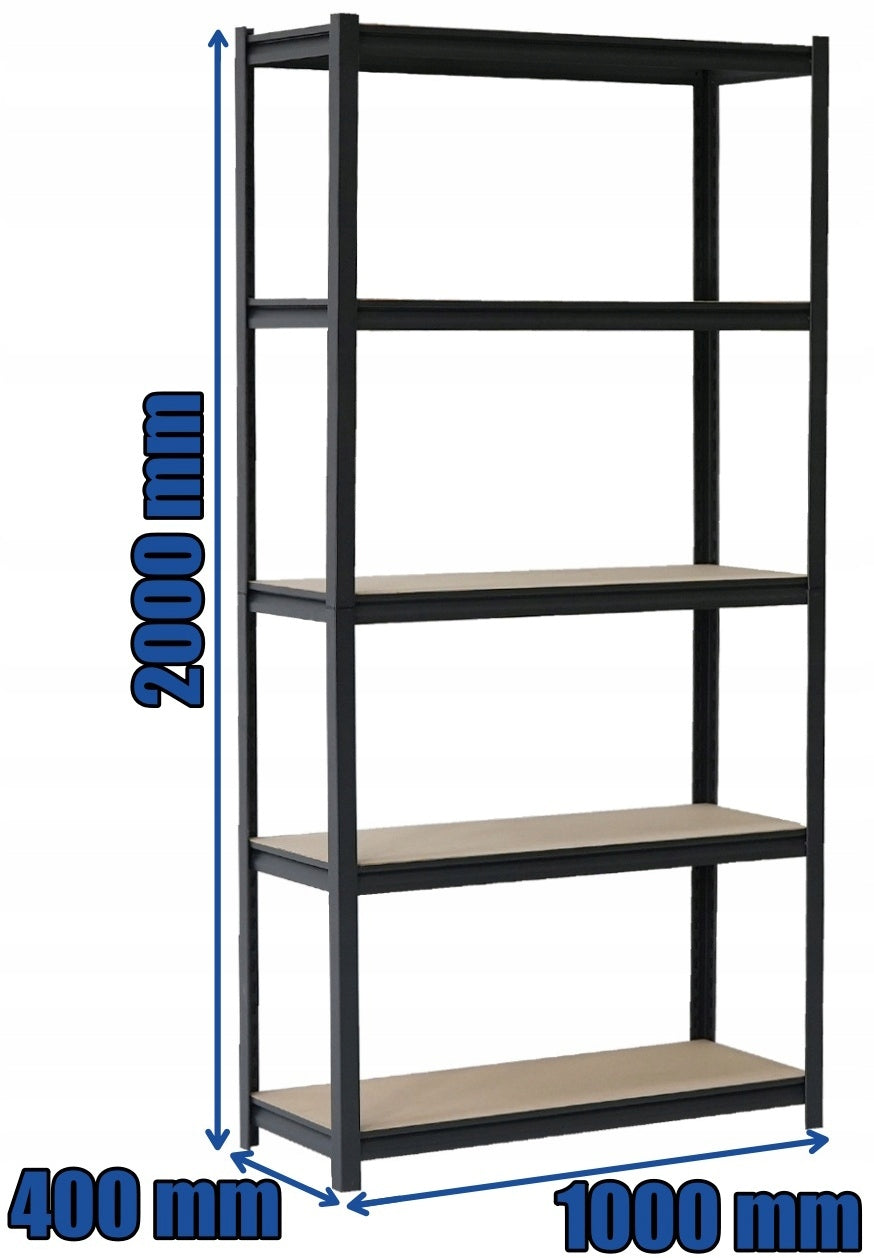 METAL STORAGE RACK 200x100x40 5 shelves STRONG for MDF office storage Manufacturer code RIMDFDODAS20010040L