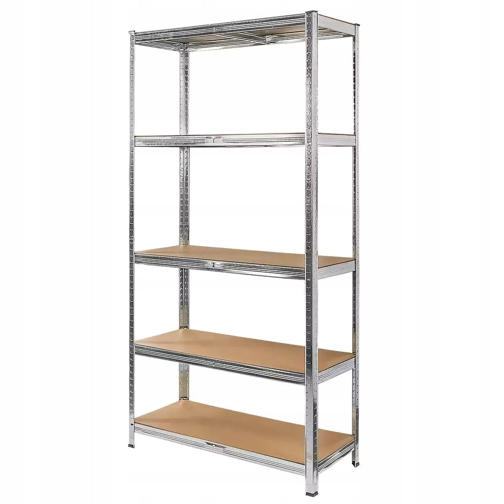 METAL STORAGE RACK 205x100x40 cm 2in1 5 Garage SHELVES 875KG Mega-M