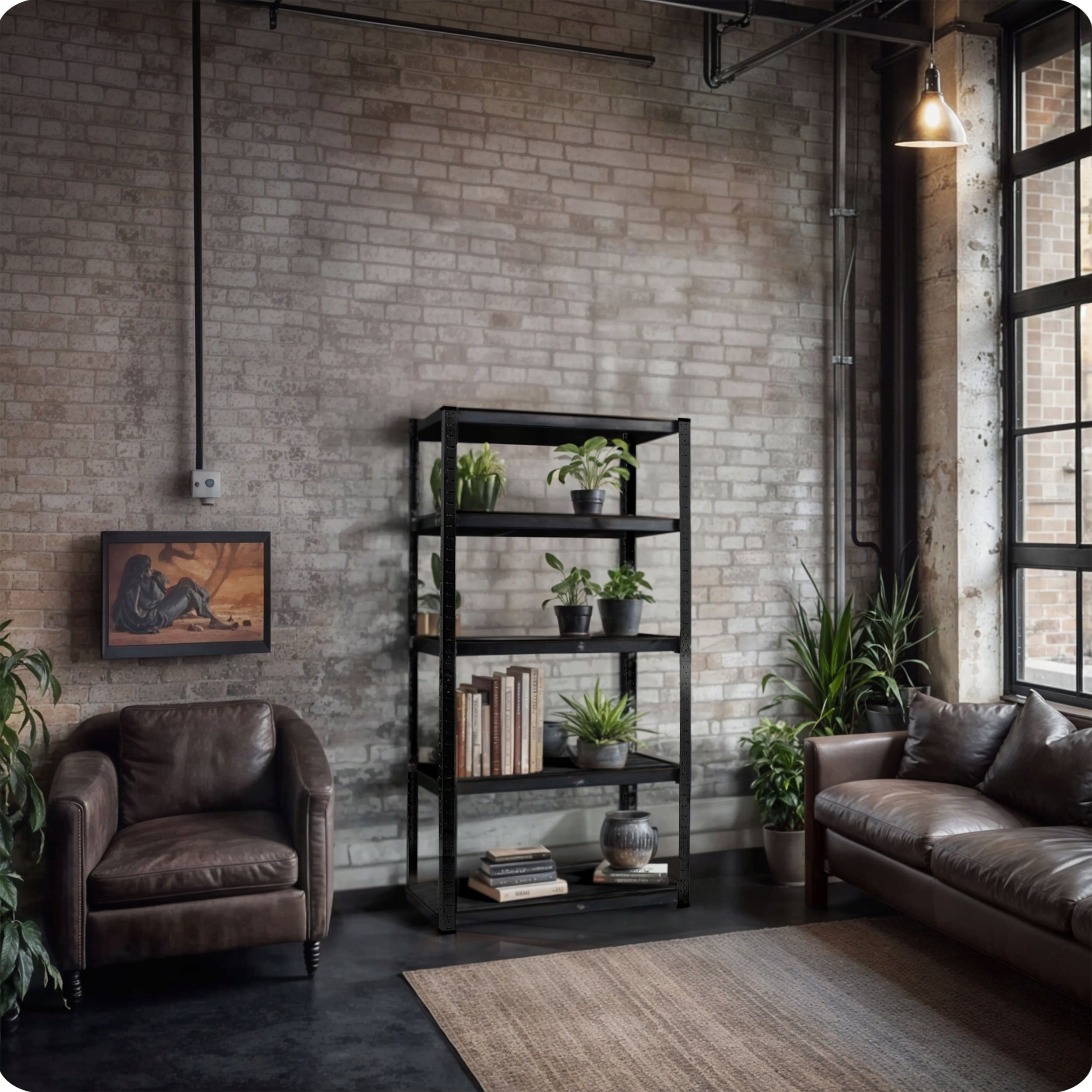 METAL STORAGE RACK FOR GARAGE BASEMENT 180x90x40cm LOFT 875kg HUMBERG Manufacturer code 4851