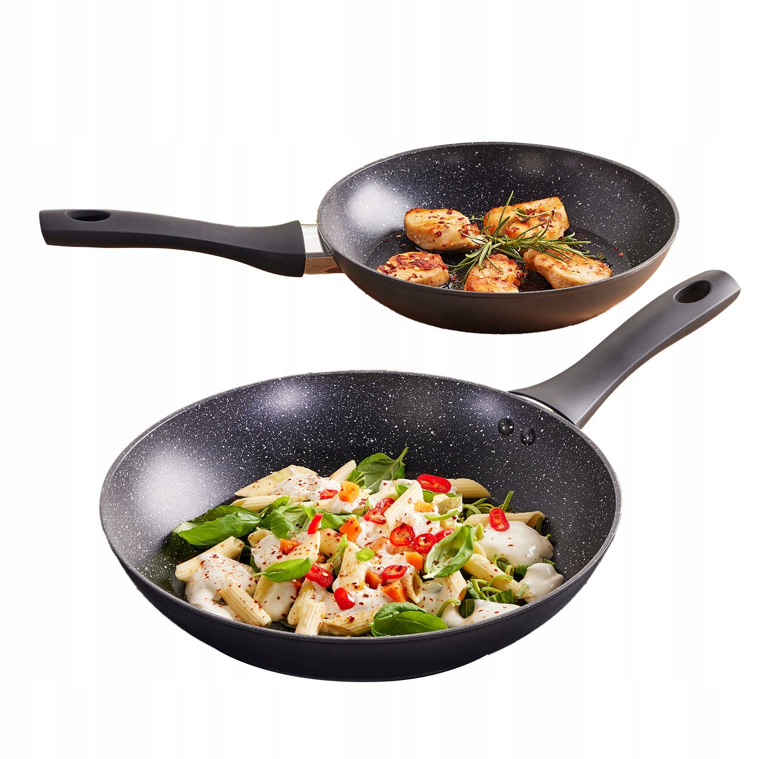 MG HOME MARBLE PAN SET 24 28 CM NON-STICK MAGDA GESSLER